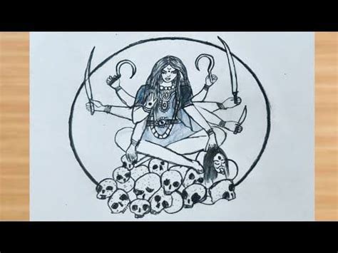 Aigiri Nandini Drawing Navaratri Drawing Maa Durga Pencil Drawing Kaali