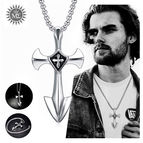 Colar Cordão Corrente Masculina Crucifixo Templário Cruz Ordem dos