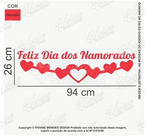 Adesivo Para Vitrine Dia Dos Namorados Decora O Loja Elo