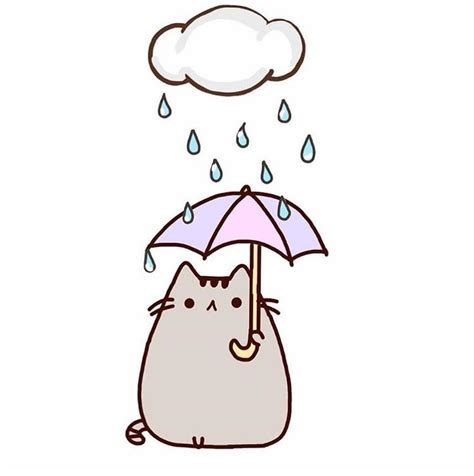 Its Raining Pusheen Pusheen Cute Pusheen Cat Mom Calendar