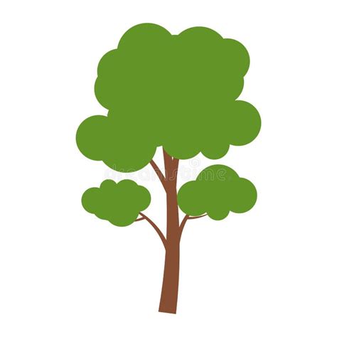 Simple Tree Icon Vector Illustration Stock Illustration Illustration Of Background