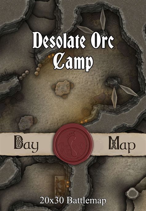 Seafoot Games Desolate Orc Camp X Battlemap Seafoot Games