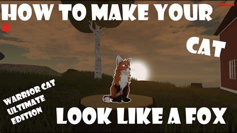 How To Make A Fox In Warrior Cat Ultimate Edition A Roblox Game