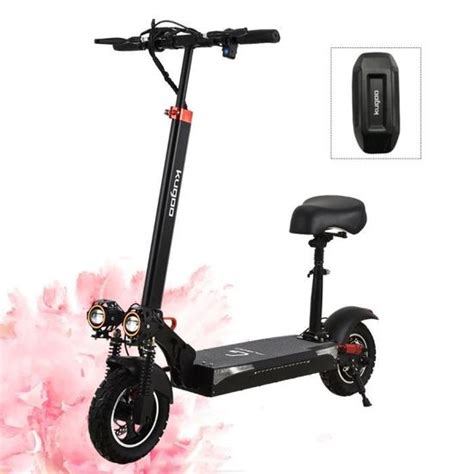 KUGOO Trottinette électrique pliable avec siège amovible 10 Batterie