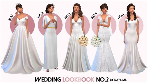 Kay Sims : Wedding lookbook no.2! EA name: OceanHair11 Read... in 2021 | Sims 4 wedding dress ...