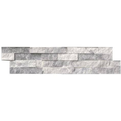 Alaska Gray X Split Face Ledger Panel Stacked Stone