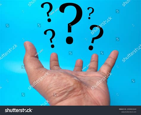 Question Mark Concept Hand Question Mark Stock Photo 2089802644