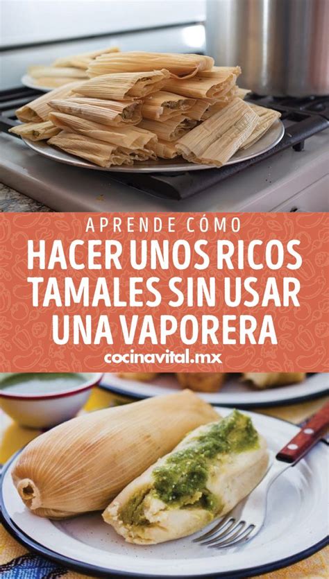 A Plate With Some Food On It And The Words Hacer Unos Ricos Tamales Sin