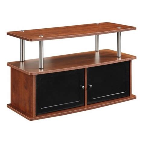 Pemberly Row Modern Wood Tv Stand For Tvs Up To In Cherry Fred