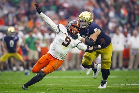 Joe Alt S Draft Profile Notre Dame Ot Scouting Report