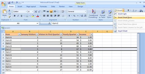 How To Insert Sheet Row Below In Excel Printable Forms Free Online