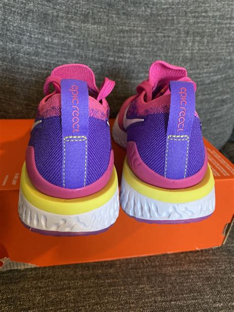 Size 5 Nike Epic React Flyknit 2 Laser Fuchsia Pulse For Sale Online Ebay