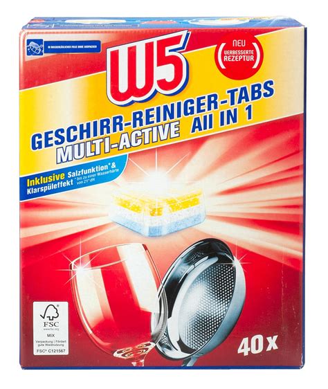 Test Lidl W5 Geschirr Reiniger Tabs Multi Active All In 1 Stiftung