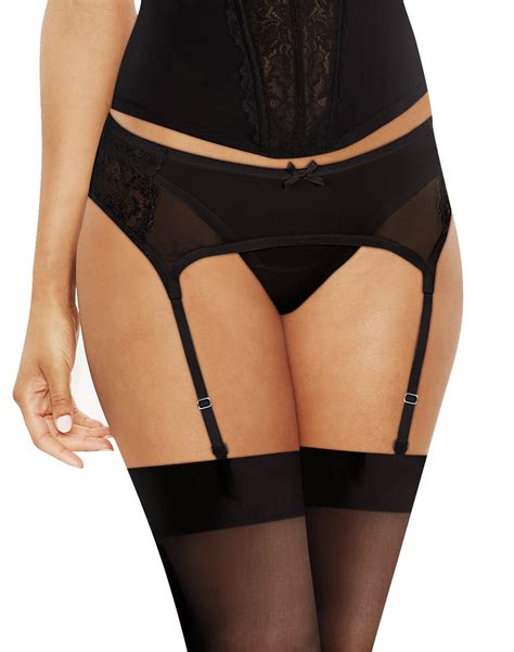 Maidenform Floral Lace Garter Belt S