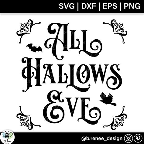 All Hallows Eve Svg Vintage Halloween Svg Vintage Etsy