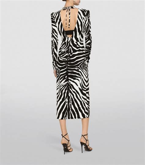 Womens Dolce Gabbana Multi Zebra Print Dress Harrods Uk