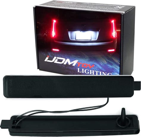 Ijdmtoy Dark Smoked Lens 40 Smd Full Led Rear Bumper Reflector Light Kit Compatible