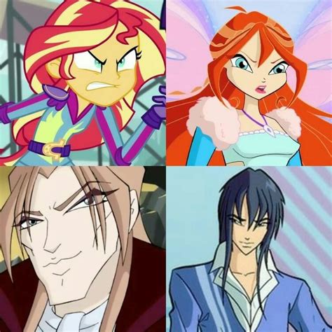 Winx Club Bloom And Sunset Shimmer Dragon Day Power Vs Valtor And Helia