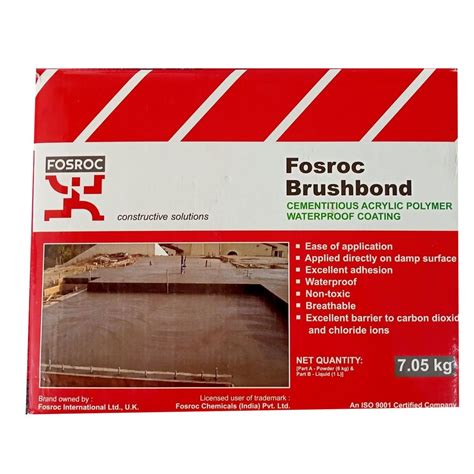 Fosroc Cementitious Acrylic Polymer Waterproof Coating Packaging Size