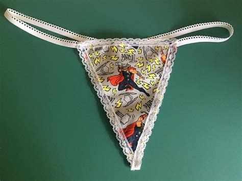 New Womens Thor Marvel Superhero String Thong Panty Underwear Etsy