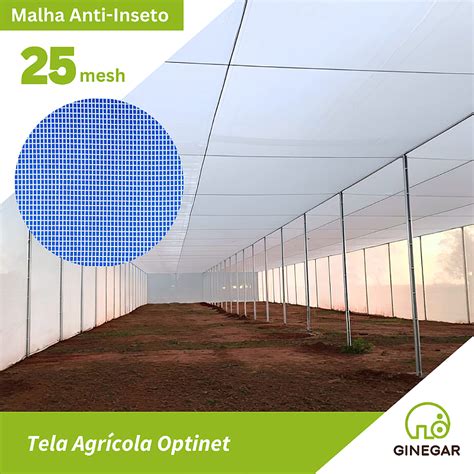 Tela Optinet 25 mesh Zanatta Estufas Agrícolas