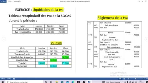 Liquidation et règlement de la TVA enregistrement comptable 10mn YouTube