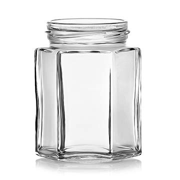 Ml Hexagonal Jar Pgp Glass