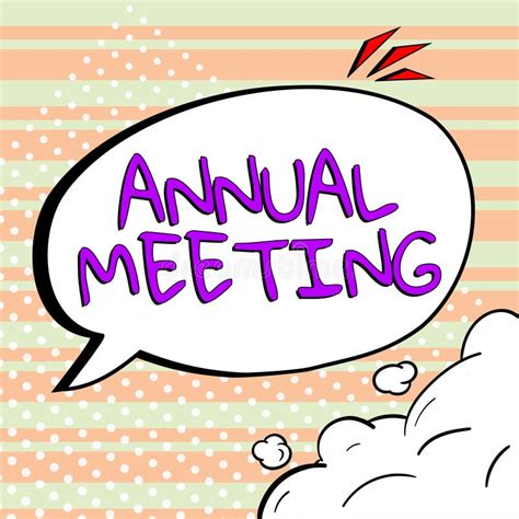 Conceptual Display Annual Meeting Business Overview Yearly Gathering