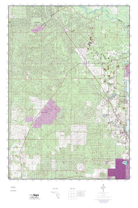 Mytopo Holder Florida Usgs Quad Topo Map