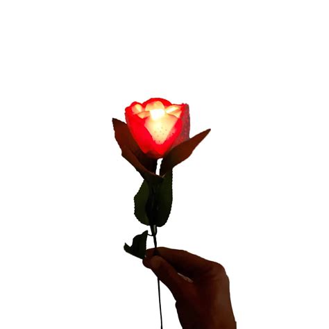 Flower Magic Light Up Rose Led Bright Red