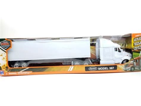 Trailer Peterbilt Caja Seca Blanco New Ray Esc Meses Sin