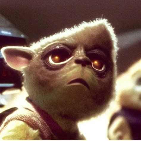 A Film Still Of Mogwai In Star Wars Realistic Detailed Stable