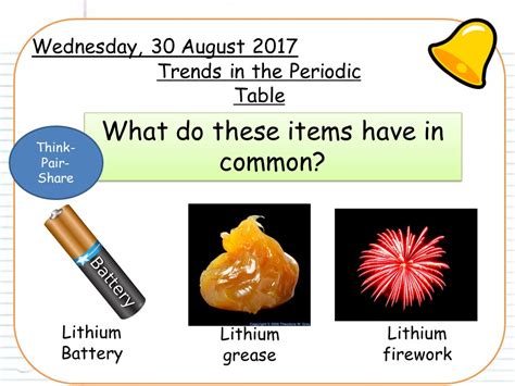 New AQA GCSE trilogy/chemistry- trends in the periodic table | Teaching ...