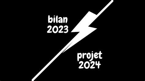 Vlog N° 42 Bilan 2023 Projet 2024 Youtube