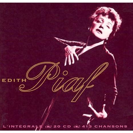 Edith Piaf Edith Piaf L Intégrale Complete 20 CD 413 Chansons