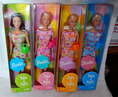 Barbie Dolls Set Date At Eight 4ea 2002 And 13 Similar Items