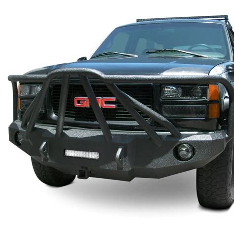 Iron Bull Bumpers® Ford F 150 1997 Full Width Black Front Hd Bumper With Defender 8 Guard