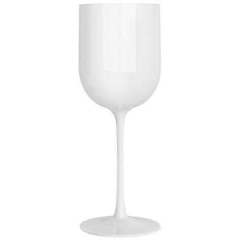 12 Oz White Plastic Wine Goblets Posh Setting