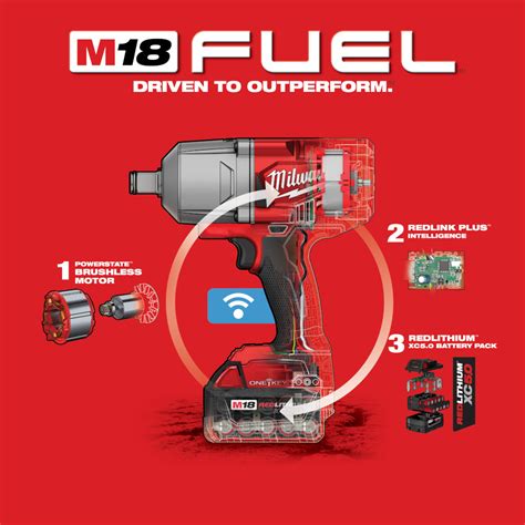 M18 FUEL Brushless 18 voltios Llave de impacto 3 4 inalámbrica con