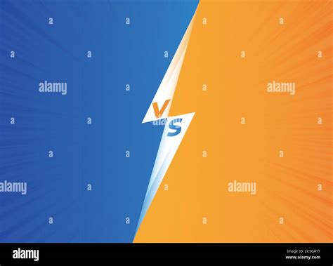 Vs Versus Symbol For Confrontation Or Opposition Design Concept