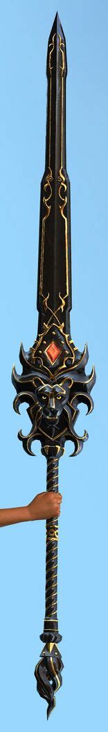 Onyx Lion Greatsword Skin Guild Wars Wiki Gw W