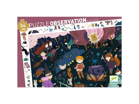 Djeco Puzzles Observation Apprentis Sorciers 54 Pcs