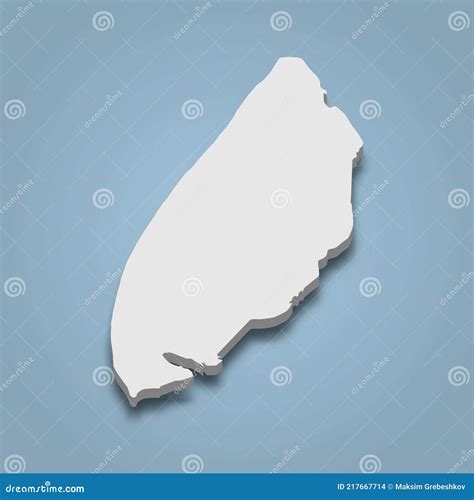 3d Isometric Map of Texel is an Island in Netherlands Stock Vector ...