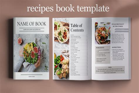 Recipe Book Template For Canva Canva Templates Design Bundles