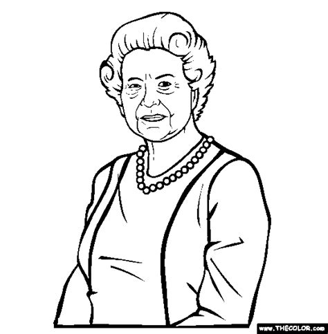 queen elizabeth coloring sheet Queen elizabeth ii coloring page - TAMAN ...