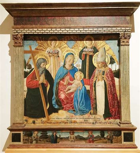 Benozzo Gozzoli Madonna Col Bambino E I Santi Andrea E Prospero 1466