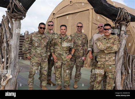 U S Airmen And Leaders With The Th Air Expeditionary Group And