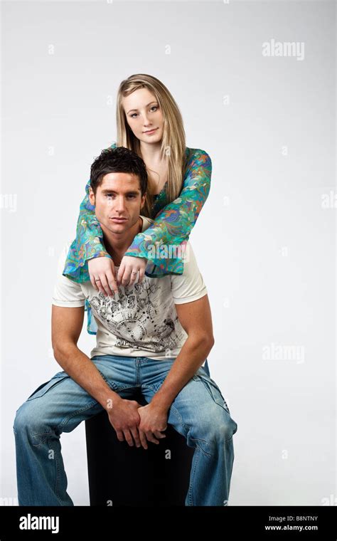 two people posing as a loving couple Stock Photo - Alamy