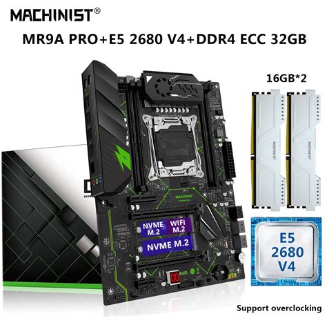 Machinista mr9a pro x99 placa mãe lga 2011 3 conjunto kit xeon e5 2680