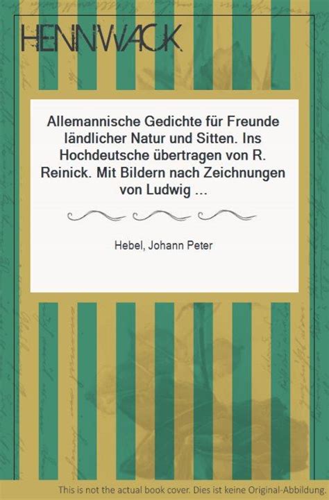 Allemannische Gedichte für Freunde ländlicher Natur und Sitten Ins